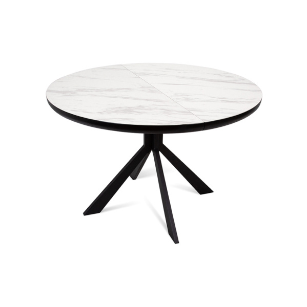 Стол LEON 120 (LEON 120 MRB PL CER, BK)